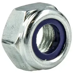 tecuro Muttern Sechskantmuttern, selbstsichernd, metrisch, 100 Stück DIN 985, Stahl M8
