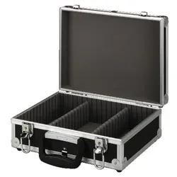 IMG STAGELINE MC-20/SW - Minidisk-Case - Cases & Racks - Schaumstoffgepolsterter Minidisk-Case mit Platz für 80 MDs, abschließbar und ideal für den sicheren Transport von Medien.