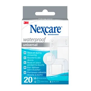 Nexcare Pflaster Waterproof Universal N0620AS_2N weiß, 20 St.