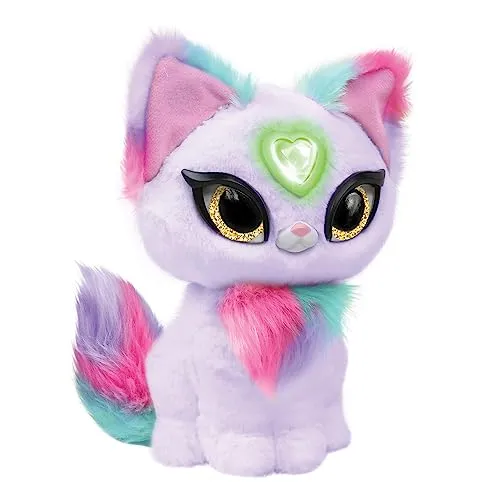 My Fuzzy Friends Magic Whispers Zoey Kitty Interaktives Plüsch-Haustier-Kinderspielzeug, liebenswerter und lebensechter Begleiter für Jungen und Mädchen ab 4 Jahren, der magisch zu Ihnen spricht