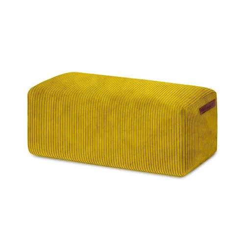 Green Bean Pouf Ottomane Cord – Multifunktionaler Sitzhocker - Eleganter Sitzpouf (70 x 33 x 28 cm) für dein Zuhause. Ideal als Fußhocker oder Sitzhocker, pflegeleichter Cordbezug, platzsparend und perfekt für Wohnzimmer oder Gaming-Bereich. Dein stilvoller Allrounder zum Relaxen!