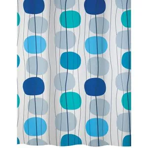 Spirella Duschvorhang Anti-Schimmel Mobile, 180 x 200 cm, wasserabweisend, waschbar, aus Polyester, mit Motiv