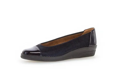Gabor Ballerina Blau 42 EU (8 UK) – Elegante Wildleder-Pumps - Schicke Ballerina in Blau aus hochwertigem Wildleder, ideal für jeden Anlass. Bequeme Passform mit echtem Lederinnenfutter und 2 cm Absatzhöhe.