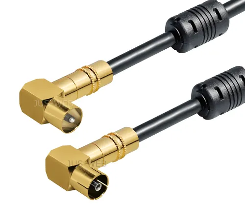 5m 135dB Antennenkabel CLASS  5-fach IEC KOAX Stecker gewinkelt BK Kabel TV HD