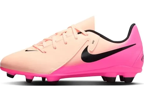 Nike Phantom GX II Club FG/MG Fußballschuhe für Kinder - Fußballschuhe mit anliegender Passform, gepolsterter Innensohle und Stollen für optimalen Halt auf Rasen und Kunstrasen, perfekt für junge Spieler.