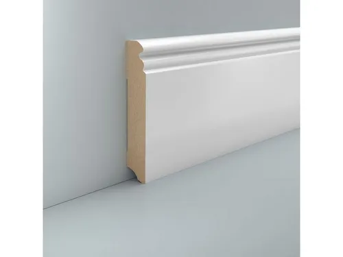 Südbrock Sockelleiste Sockelleiste MDF Hamburger Profil 19 x 115 in RAL 9016, L: 250 cm, H: 11.5 cm, 1-St.