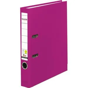 Falken Ordner 23001072, PP, A4, 5cm, Kunststoffordner, brombeer