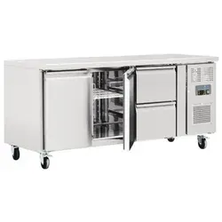 Polar Kühltisch 2-Türig, 2 Schubladen 417L - Serie U von Polar