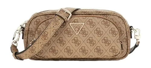 GUESS Power Play Camera Crossbody Latte Logo - Umhängetaschen mit trendigem Design, kompakte Größe für optimale Handhabung und ein stylisches Upgrade für jedes Outfit. Maße: 25 x 12 x 6,5 cm.