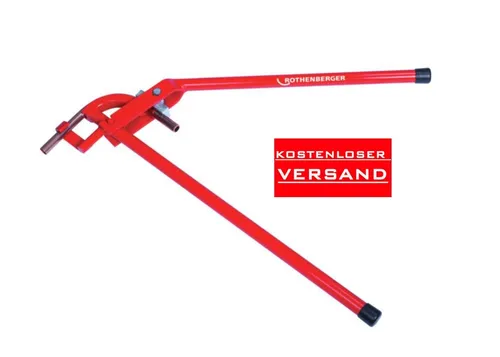 ROTHENBERGER Standard Biegezange 90° für 15mm Rohre - Zangen für präzise Rohrbiegungen, kompakte Bauweise mit R=62mm für müheloses Arbeiten in engen Räumen.