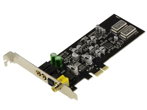 KALEA-INFORMATIQUE Digitale HiFi-Soundkarte PCIe x1 CMedia CM108AH Doppel-DAC und ADC mit Mikrofonverstärker, PLL und Regler