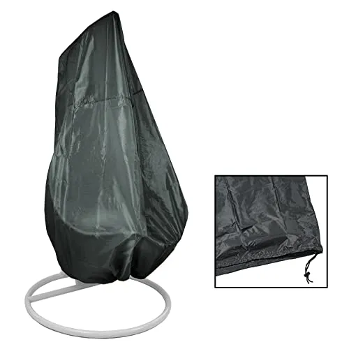 Estexo Abdeckhaube passend für Einsitzer-Hängesessel, Gartenmöbelhülle, Abdeckung, Schutzhülle, Schutzhaube (Dunkelgrün)