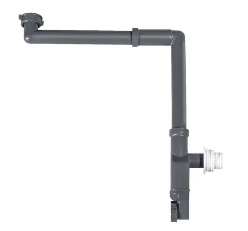 Bernstein Siphon 2050 - Raumsparsiphon für Waschbecken - Siphon mit 1 1/4 Zoll-Anschluss, platzsparendes Design und effektiver Geruchsverschluss für optimale Hygiene im Badezimmer.