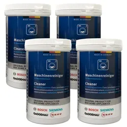Reiniger Vorteilspack: 4x Waschmaschinenreiniger 00311929 - Zubehör für Waschmaschinen & Trockner, sorgt für hygienische Sauberkeit und verbessert die Waschergebnisse, indem Rückstände effektiv entfernt werden.