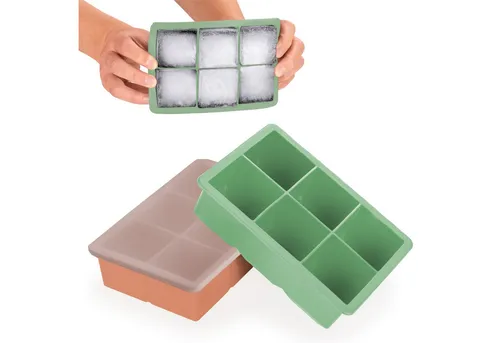 Blumtal Eiswürfelform Eiswürfelformen Silikon mit Deckel von Blumtal