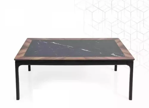 Luxus Moderner Couchtisch für Ihr Wohnzimmer - Eleganter Couchtisch aus Holz in Schwarz, ideal für modernes Wohndesign. Maße: 120 x 68 x 42 cm. Perfekt für stilvolle Akzente in Ihrem Wohnzimmer.