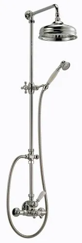 Schulte DuschMaster Rain Retro D9646 Aufputz Brauseset mit Thermostatarmatur und Kopfbrause