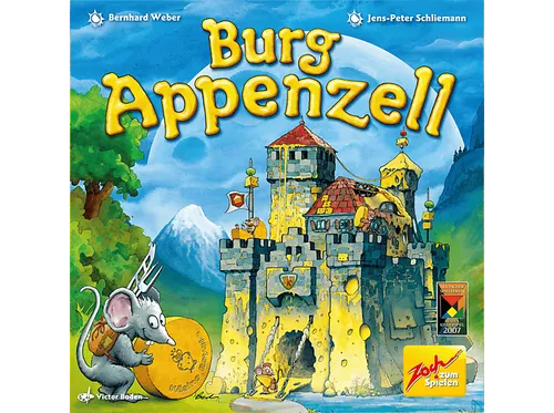 Zoch 601105193 Burg Appenzell - Familienspiel für 2-4 Spieler, spannende Käsejagd in einer verrückten 3D-Burg ab 6 Jahren