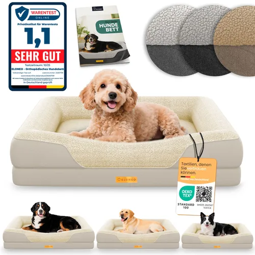 ELONEO Orthopädisches Premium Hundebett von Eloneo