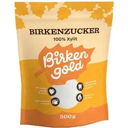 Birkengold Birkenzucker Beutel - Arzneimittel, 100 % Xylit aus finnischer Rinde, kalorienbewusst süßen mit 40 % weniger Kalorien als Zucker – ideal zum Backen und Süßen von Getränken.