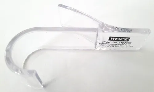 Wenko 6er-Set Handtuchhaken Transparent in weiß von WENKO