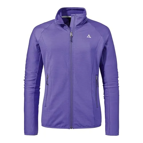 Schöffel Fleece Jacke Style Cascata für Damen, lila (3805) 44 - Funktionsjacke für Damen mit 4-Wege-Stretch für höchste Bewegungsfreiheit und optimalen Feuchtigkeitstransport. Ideal für Wandern bei kühleren Temperaturen.