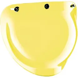 Bandit Bubble Visier für Jethelm - Gelb für Männer - Universal Visier für Motorradhelme, kratzfest und beschlagfrei für optimale Sicht und Sicherheit beim Fahren.