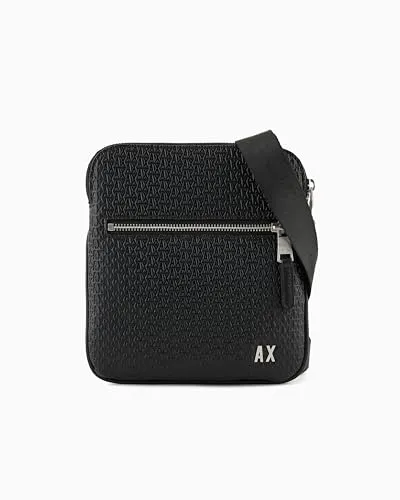 Armani Exchange Umhängetasche Herren - Schwarz - Taschen für Herren mit modernem Logomuster, ideal für den täglichen Gebrauch und stylische Akzente.