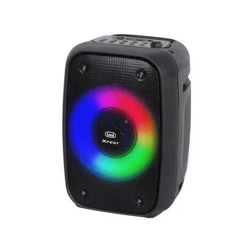 Trevi XFest XF 150 KB Tragbarer Lautsprecher - Tragbare Bluetooth-Lautsprecher mit 15W Leistung, integriertem Mikrofon für Karaoke und True Wireless Stereo für noch mehr Musikspaß.
