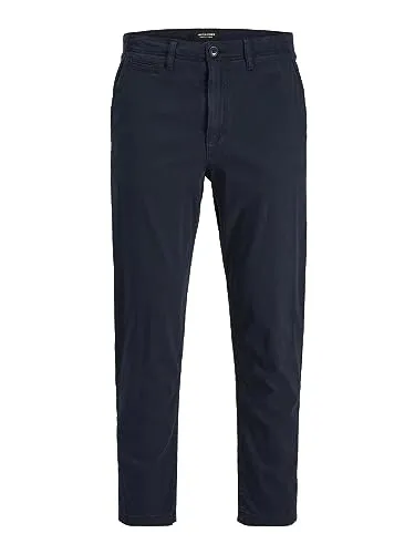 JACK & JONES Herren Jpstace Jjharlow Noos Chinohose, Navy Blazer, 33W / 30L EU
