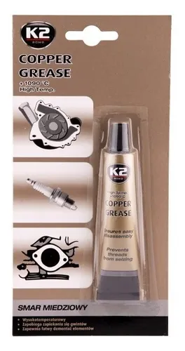 K2 Kupferpaste 20g - Hochwertige Montage- und Bremsenpaste - 20g Kupferpaste für die Montage und Pflege von Bremsen, bietet hervorragende Gleiteigenschaften und schützt vor Korrosion.