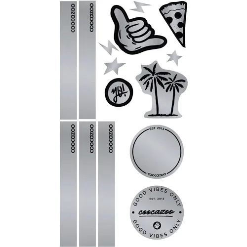 Reflektierendes Sticker-Set Black