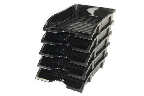 Stück Büroablage schwarz, Briefablage, Ablagebox für A4 Blätter 5