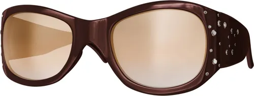 Gil Damen Sonnenbrille Retro Strasssteine Sommer Urlaub a0558 Braun
