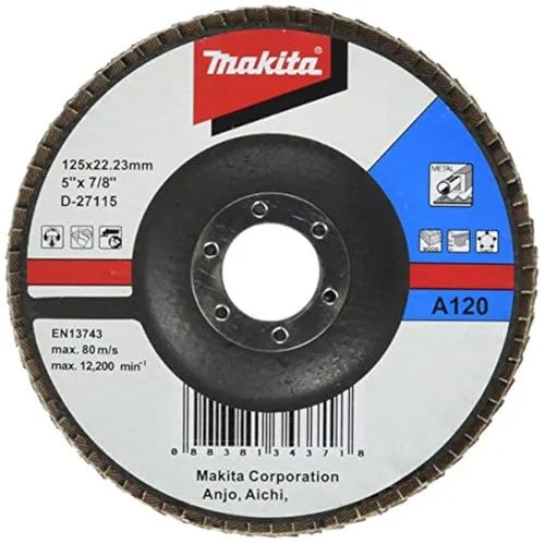 Makita Faecherschleifscheibe, 125 mm, A120, D-27115