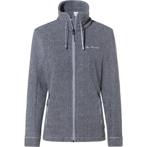 VAUDE Damen Unterjacke Wo Skomer Winter Fleece Jacket - Funktionsjacke aus 300g Fleece, leicht, atmungsaktiv und kuschlig warm. Ideal als wärmende Zwischenlage oder solo getragen, mit umweltfreundlichen Materialien und zwei praktischen Reißverschlusstaschen.