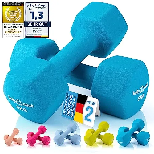 Body & Mind® Hanteln 2er Set in blau von Body & Mind