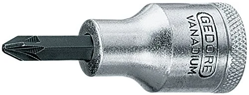 GEDORE Schraubendrehereinsatz 1/2 Zoll Kreuzschlitz PZ 4, 1 Stück, IKS 19 PZD 4