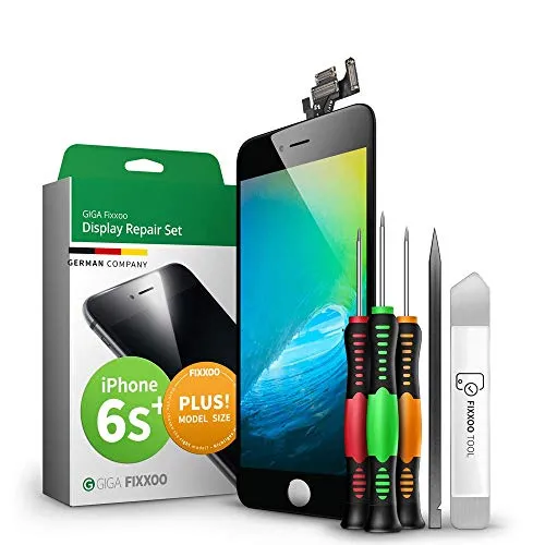 GIGA Fixxoo® 6s Plus Display für iPhone Original [inkl. Werkzeug-Kit] - Retina LCD Glas mit Touchscreen - Display Reparatur Set - Ersatzdisplay für iPhone mit Werkzeugkit