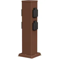Garten Steckdosensäule POLLY in braun von LEDs Com