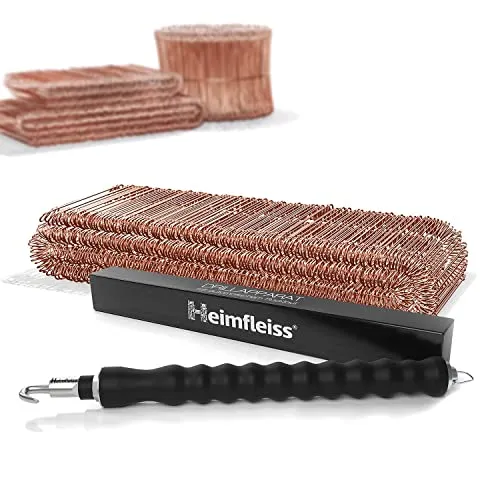 Heimfleiss Drillapparat Driller - 500 Stk. verkupferter Rödeldraht 1,0 x 100-160 mm, hochwertiges Set für sichere Sackverschlüsse und vielseitige Anwendungen