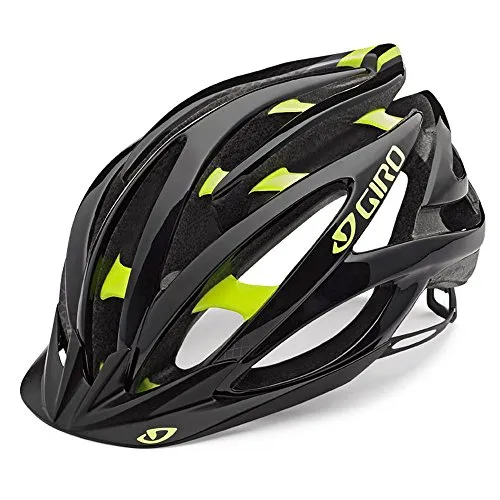 Giro Herren Fahrradhelm Fathom, Black/Highlight Yellow, M, 200124002
