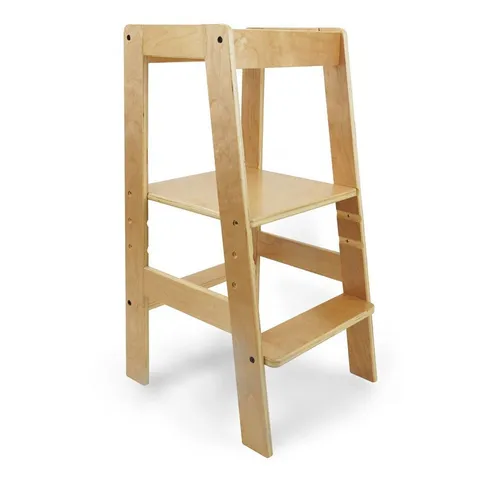 Besttoy Babymöbel-Set Lernturm Explorer - natur - Babymöbel-Set mit höhenverstellbarem Lernturm für sicheres Stehen von Kindern. Max. belastbar bis 50 kg, ideal für die Förderung von Selbstständigkeit.