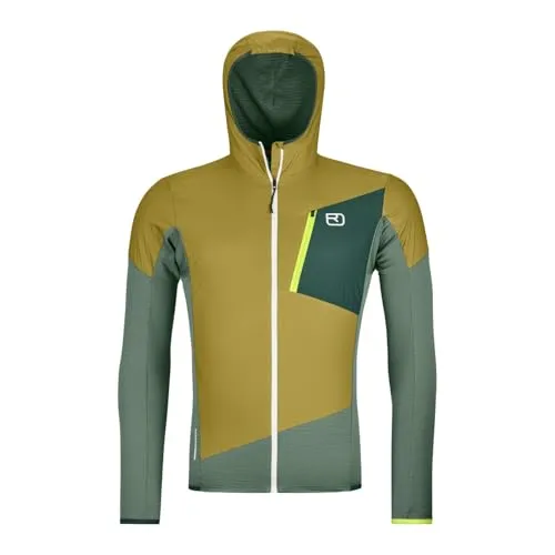 Ortovox Ladiz Hybrid Jacket Men - Hochfunktionale Isolationsjacke - Daunenjacken: Atmungsaktive und winddichte Hybrid Jacke für Herren, ideal für sportliche Bergtouren mit optimaler Wärme und Bewegungsfreiheit.