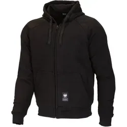 Merlin Hamlin II Motorrad Hoodie, schwarz, Größe XL für Männer - Stylischer Motorrad Hoodie mit elastischen Rippbündchen und robustem Kevlar® Innenfutter für optimalen Komfort und Sicherheit beim Fahren.