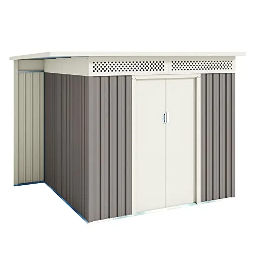 Hoggar Gartenhaus Metall 5,29m2 mit Seitendach