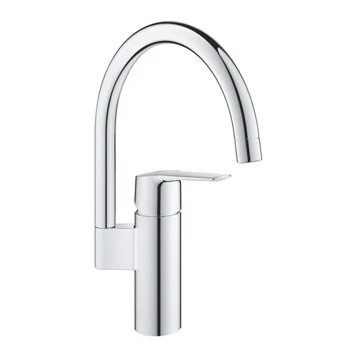 GROHE QuickFix Start Küchenarmatur mit hohem Auslauf, chrom - Armaturen mit hoher Flexibilität, GROHE StarLight Oberfläche für langanhaltenden Glanz und GROHE SilkMove Technologie für präzise Temperatur- und Durchflusskontrolle.