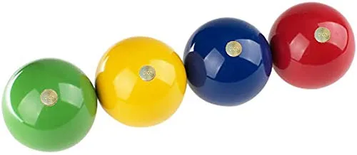 GICO Universal Ersatzkugeln Ø 70 mm für Krocket/Croquet Spiele - 4 Stück – Krocket ist der Garten Spielspaß mit Qualitätsware aus Holz für die ganze Familie -Made in EU-