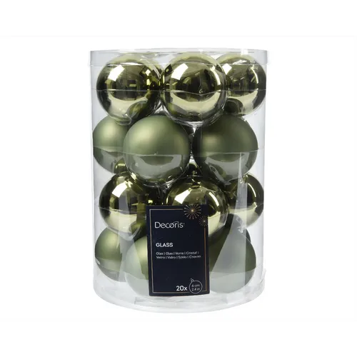 Christbaumkugeln Rosmarin / Hellgrün Ø 6 cm von KAE