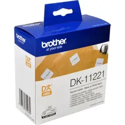 Brother PT Etiketten DK11221 - 1000 Stück, 23x23mm, langlebig und ideal für professionelle Beschriftungen mit Brother P-Touch Geräten